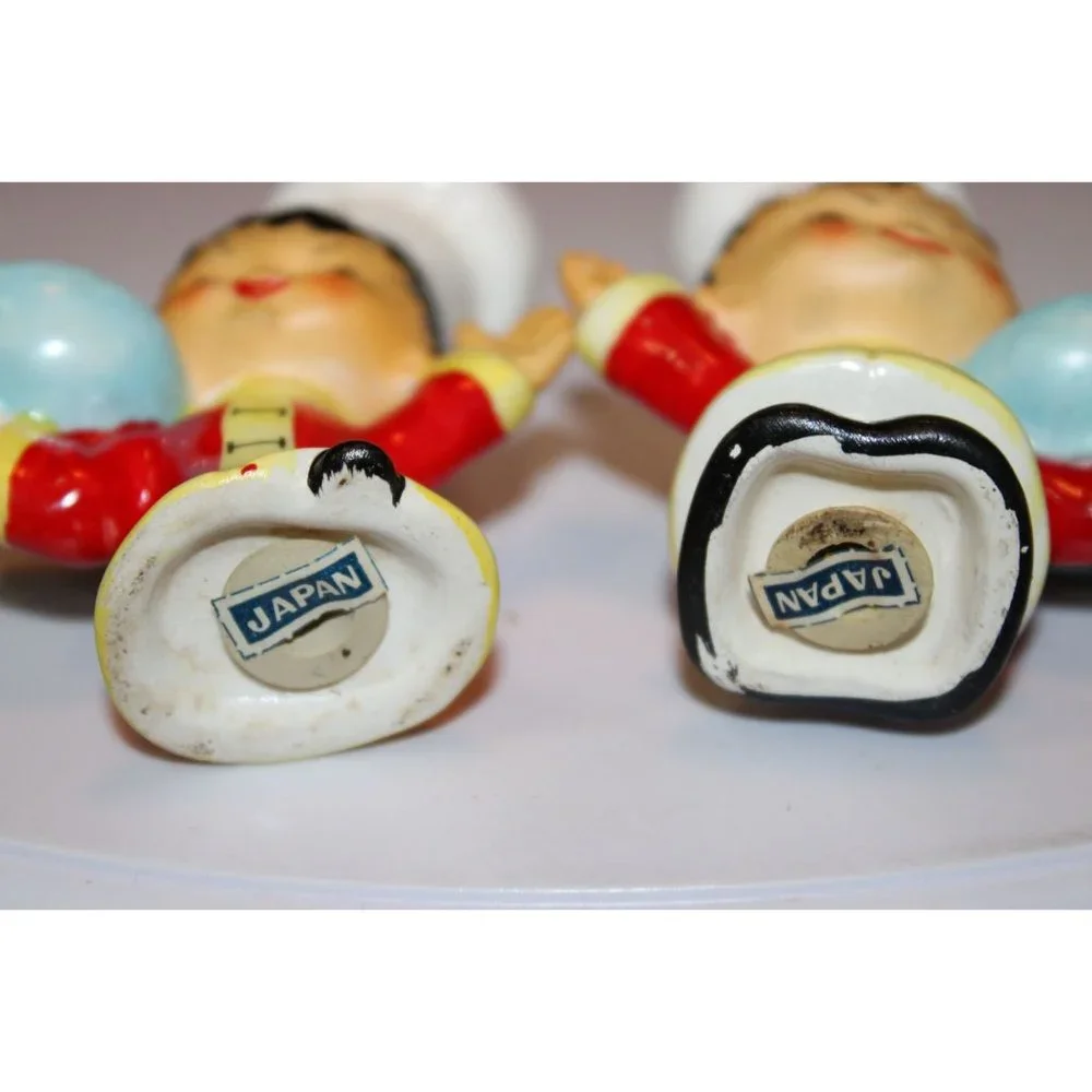 Salt & Pepper Shakers - Vintage Oriental Kid Chefs